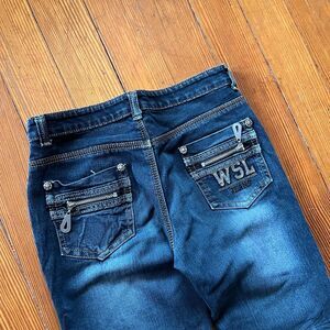 American-vintage Women's Blue and Navy Jeans